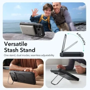 Etui ESR Cyber Kickstand MagSafe do Apple iPhone 17 Pro Black