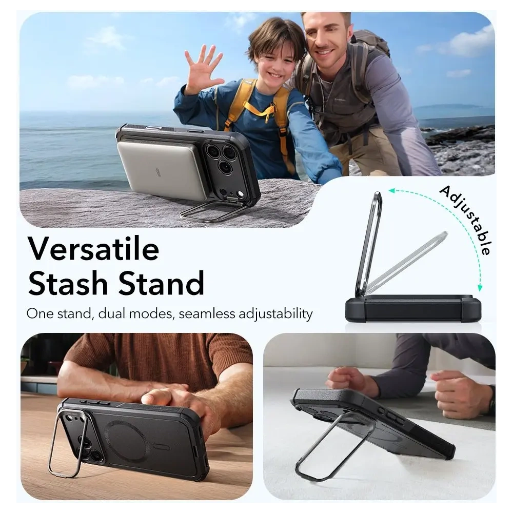 Etui ESR Cyber Kickstand MagSafe do Apple iPhone 17 Pro Black