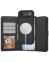 Etui z klapką Tech-protect Wallet MagSafe do Apple iPhone 17 Air Matte Black