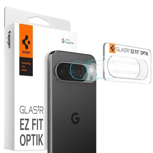 Osłona aparatu Spigen Optik Glas.tr Camera Protector do Google Pixel 10 Pro Crystal Clear [2 PACK]