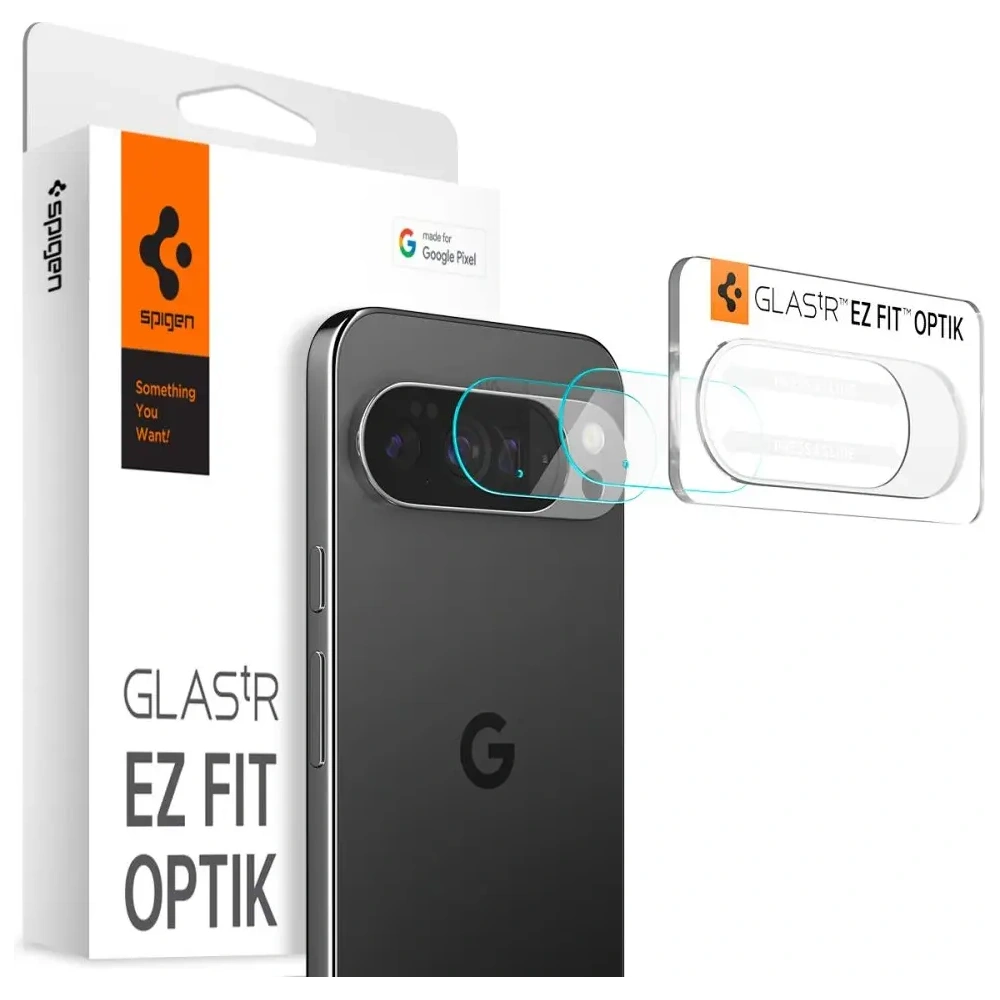 Osłona aparatu Spigen Optik Glas.tr Camera Protector do Google Pixel 10 Pro Crystal Clear [2 PACK]