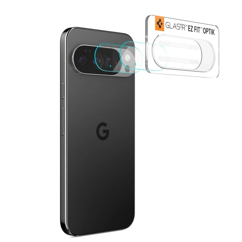 Osłona aparatu Spigen Optik Glas.tr Camera Protector do Google Pixel 10 Pro Crystal Clear [2 PACK]