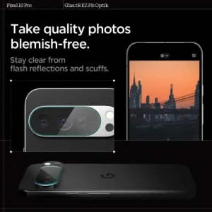 Osłona aparatu Spigen Optik Glas.tr Camera Protector do Google Pixel 10 Pro Crystal Clear [2 PACK]