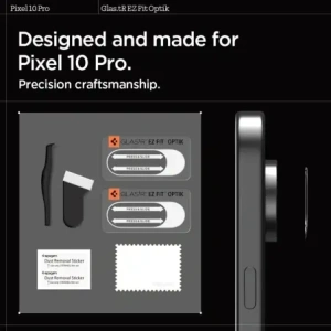 Osłona aparatu Spigen Optik Glas.tr Camera Protector do Google Pixel 10 Pro Crystal Clear [2 PACK]