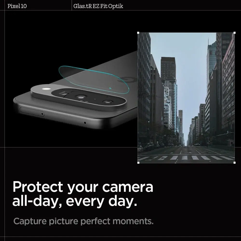 Osłona aparatu Spigen Optik Glas.tr Camera Protector do Google Pixel 10 Crystal Clear [2 PACK]