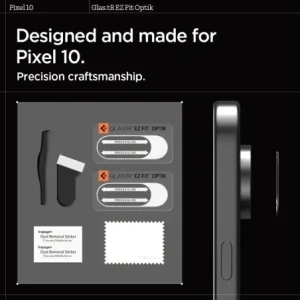 Osłona aparatu Spigen Optik Glas.tr Camera Protector do Google Pixel 10 Crystal Clear [2 PACK]