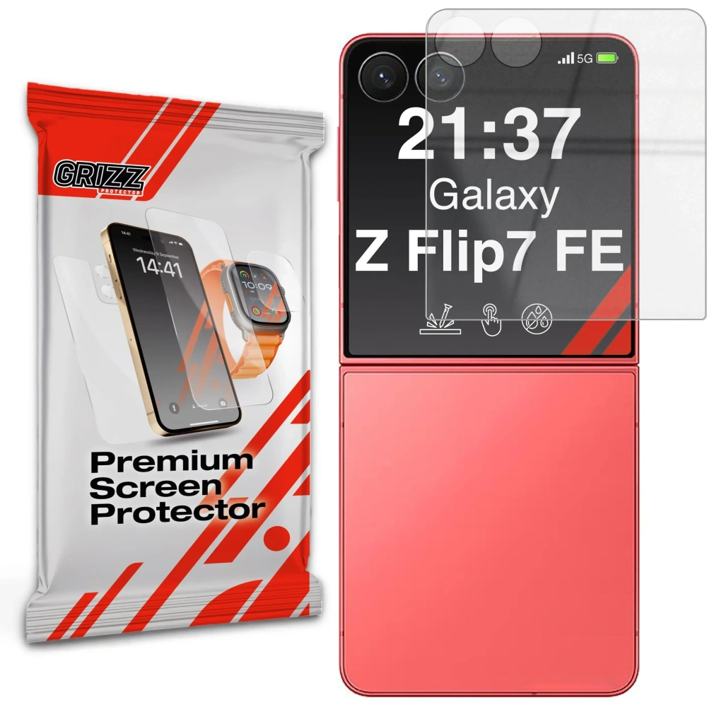Szkło hybrydowe GrizzGlass HybridGlass do Samsung Galaxy Z Flip7 FE