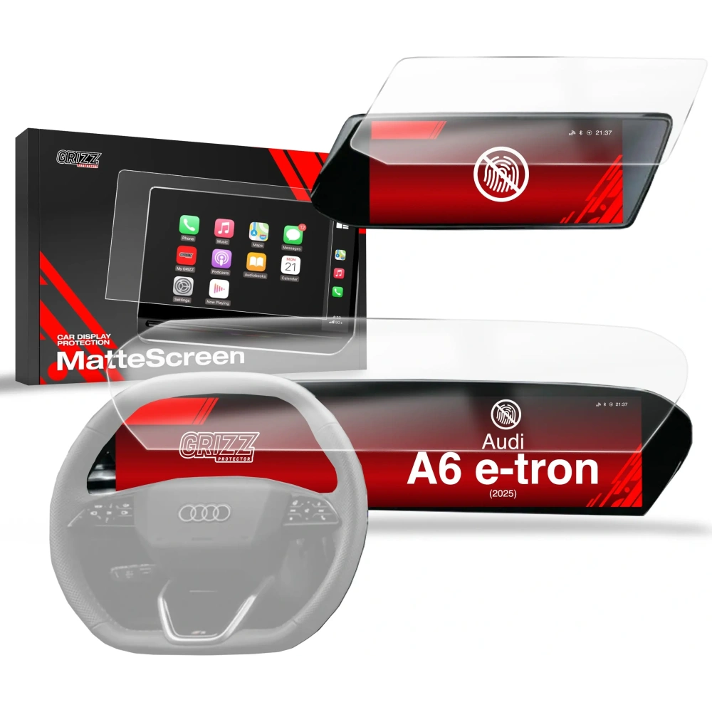 Folia matowa GrizzGlass CarDisplay Protection do Audi A6 e-tron 14,5" (2025) [2w1]