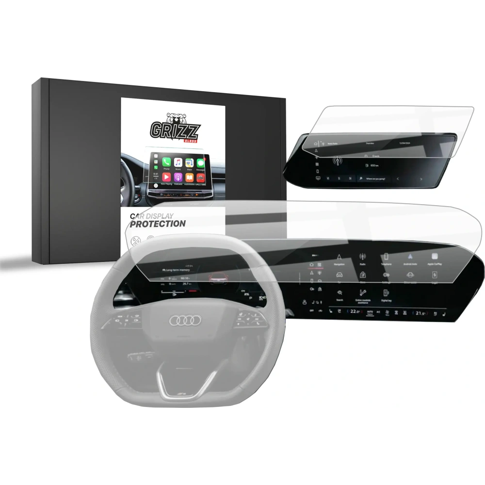 Folia ceramiczna GrizzGlass CarDisplay Protection do Audi Q5 14,5" (2025) [2w1]