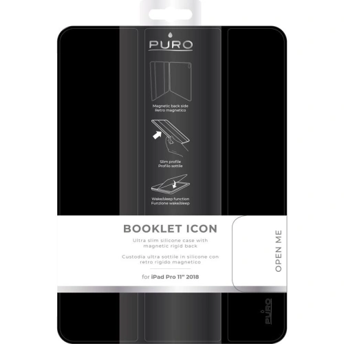Kup Etui PURO ICON Booklet Case Apple iPad Pro 11 2018 (1. generációs) w/Magnet & Állvány (fekete) - PUR003BLK - {ean13} - Sklep Home Screen
