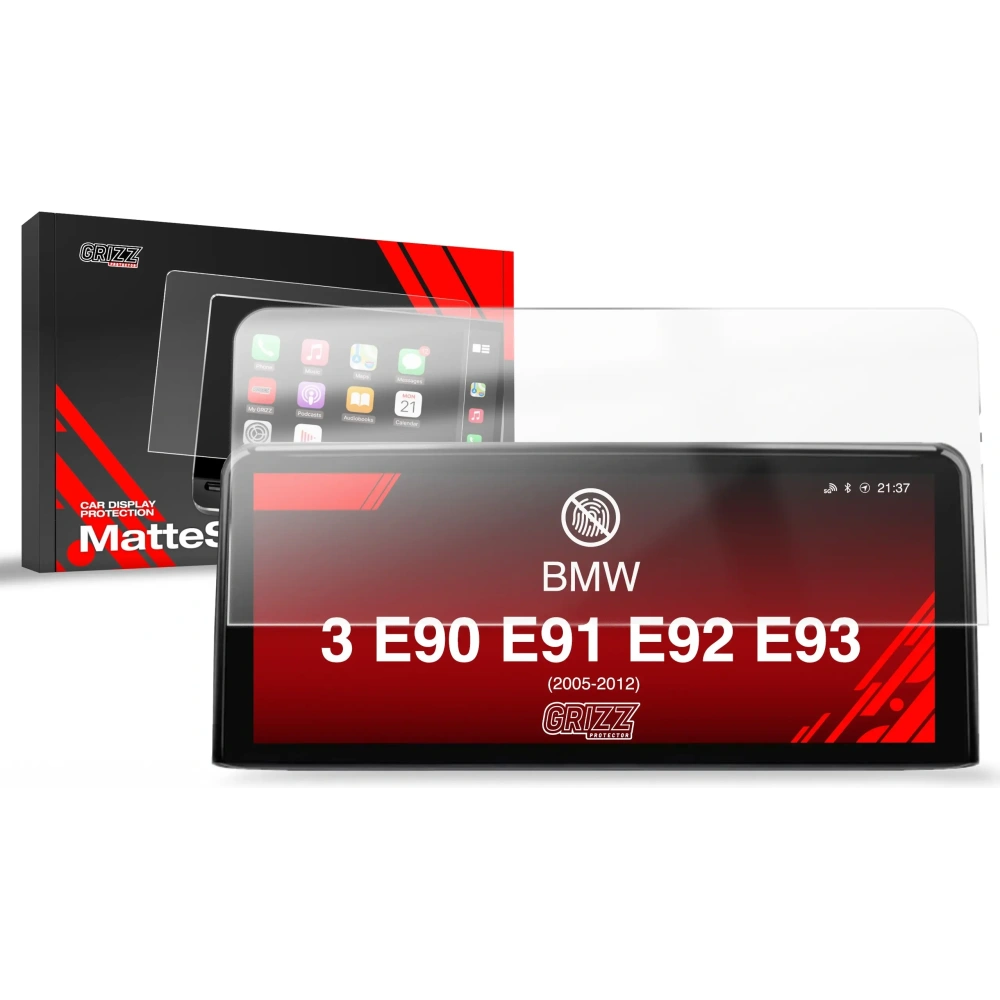 Folia matowa GrizzGlass CarDisplay Protection do BMW 3 E90 E91 E92 E93 Android Radio 10,25" (2005-2012)
