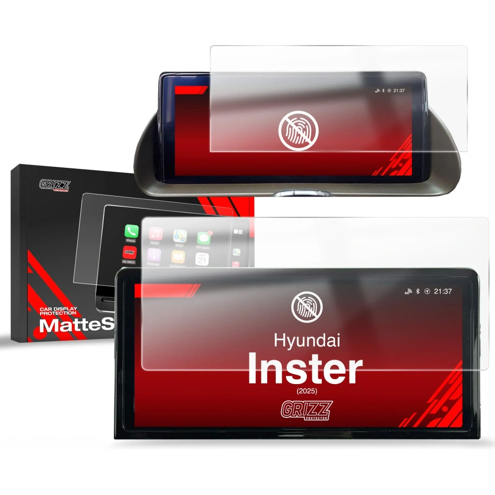 Folia matowa GrizzGlass CarDisplay Protection do Hyundai Inster 10,25" (2025) [2w1]
