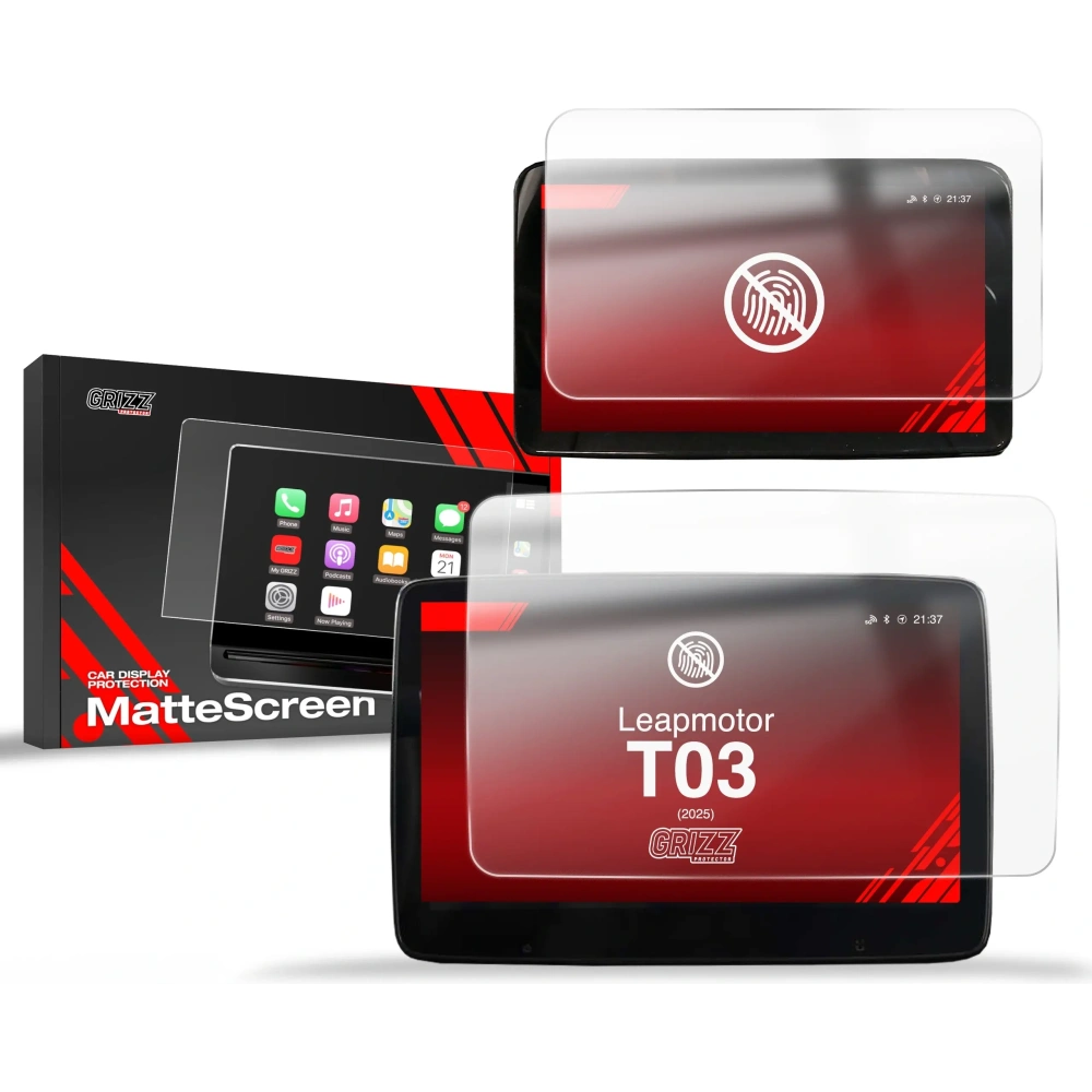Folia matowa GrizzGlass CarDisplay Protection do Leapmotor T03 10,1" (2025) [2w1]