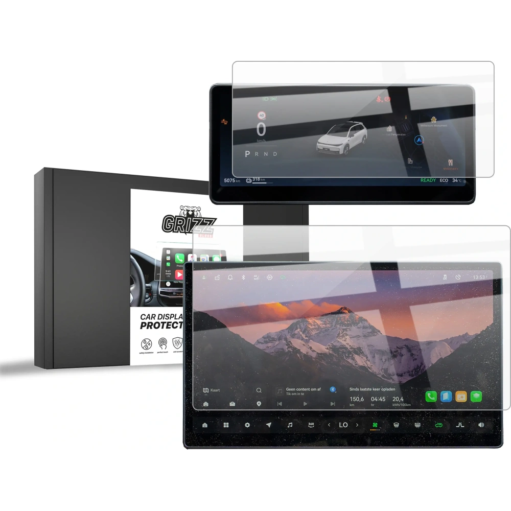 Folia ceramiczna GrizzGlass CarDisplay Protection do Leapmotor C10 14,6" (2025) [2w1]