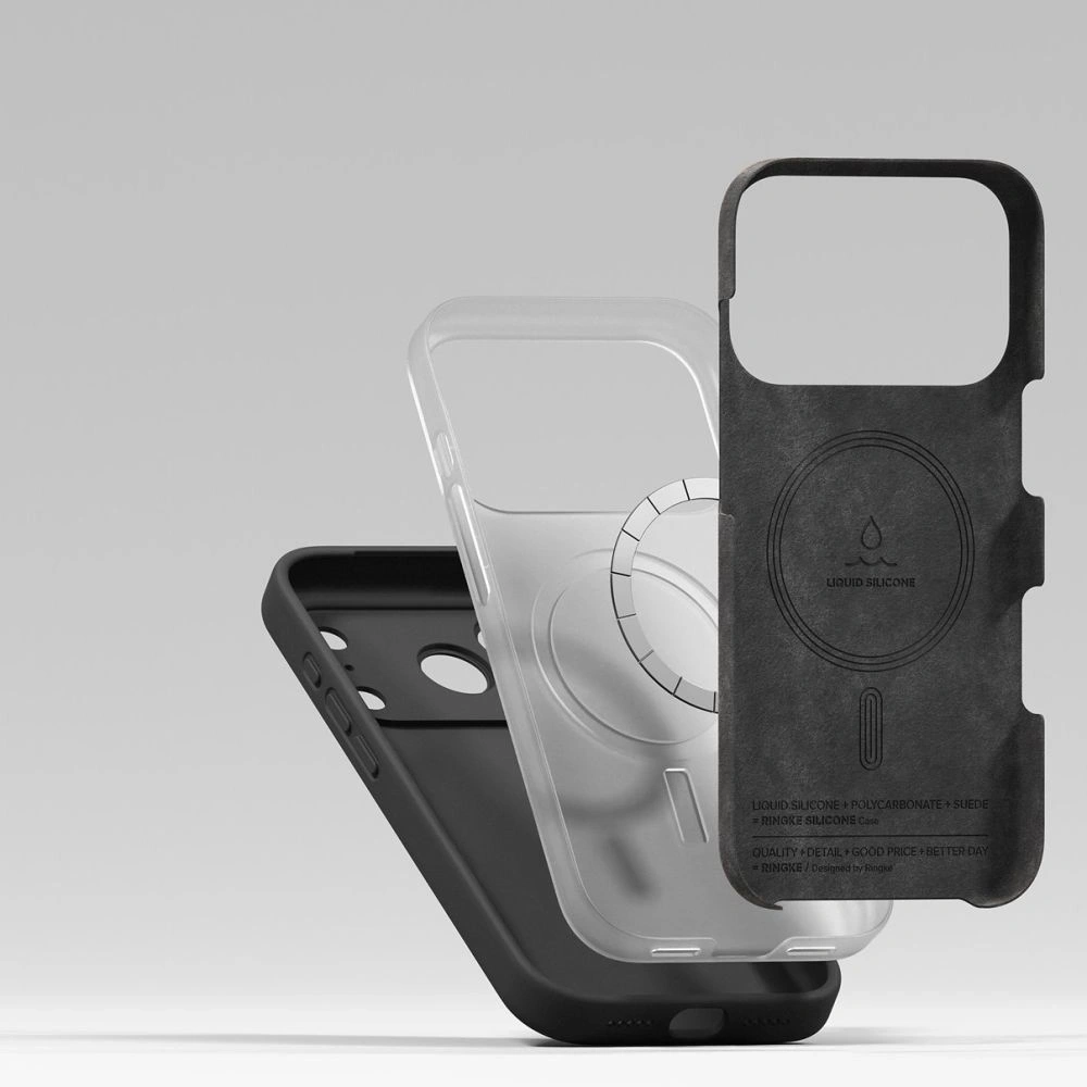 Etui Ringke Silicone Magnetic MagSafe do Apple iPhone 17 Pro Max Black