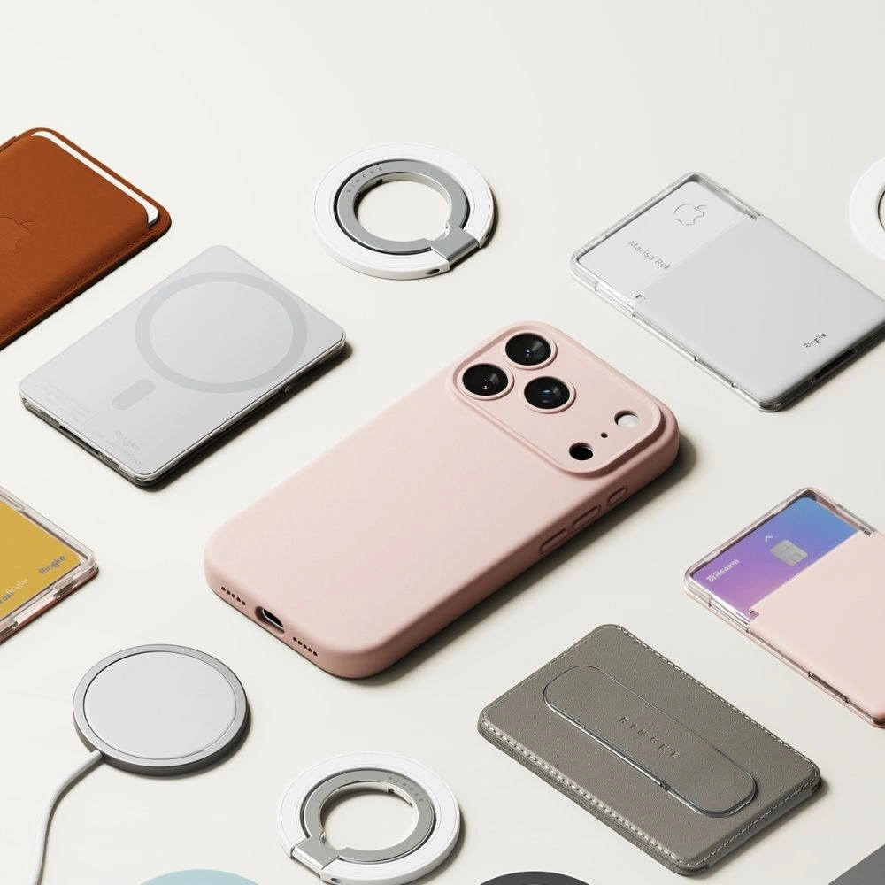 Etui Ringke Silicone Magnetic MagSafe do Apple iPhone 17 Pro Max Pink Sand