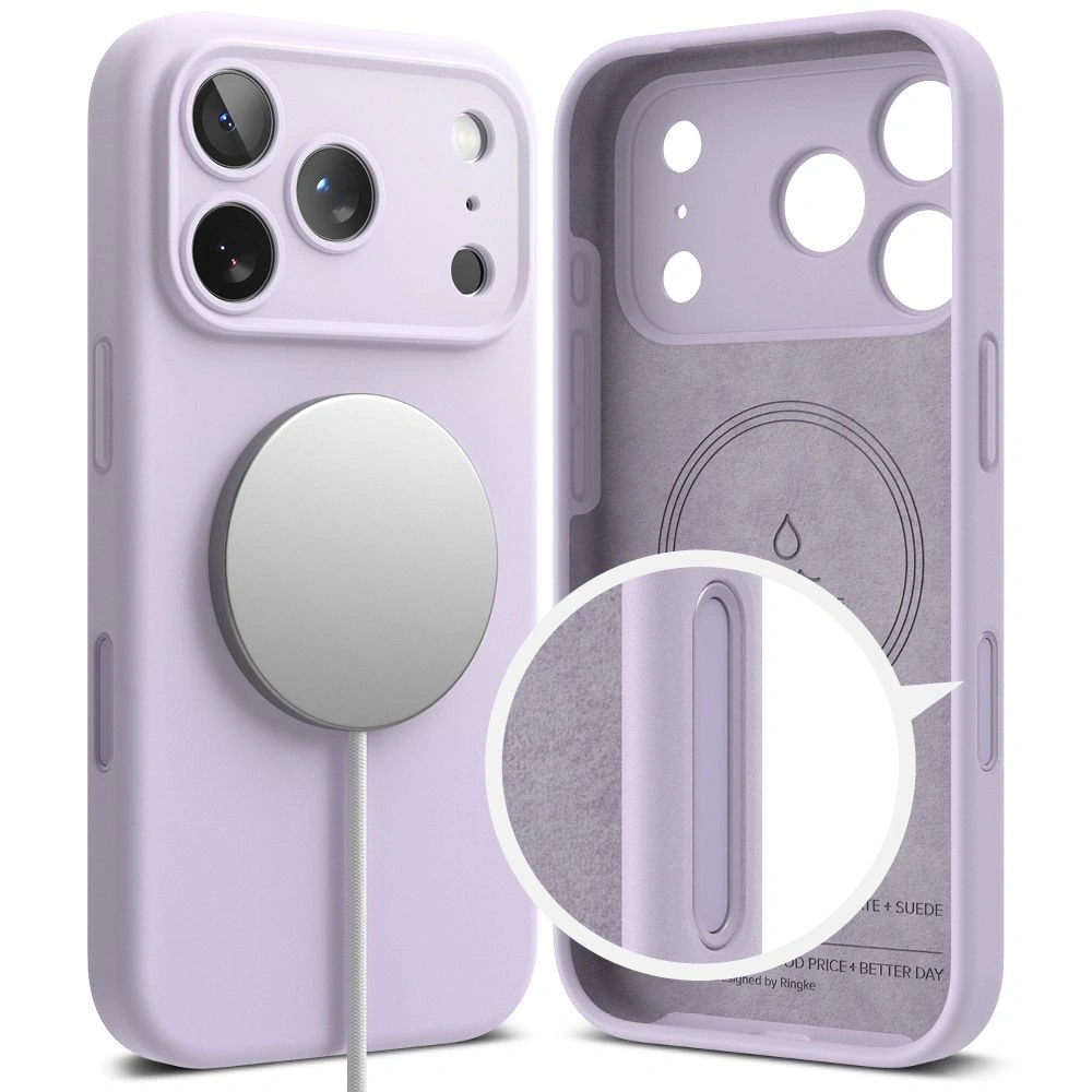 Etui Ringke Silicone Magnetic MagSafe do Apple iPhone 17 Pro Max Light Purple