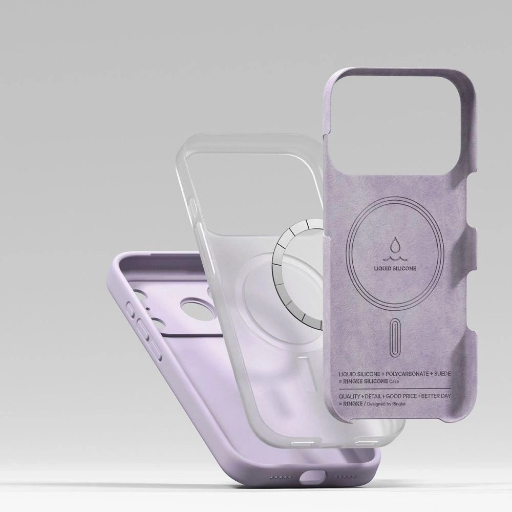 Etui Ringke Silicone Magnetic MagSafe do Apple iPhone 17 Pro Max Light Purple