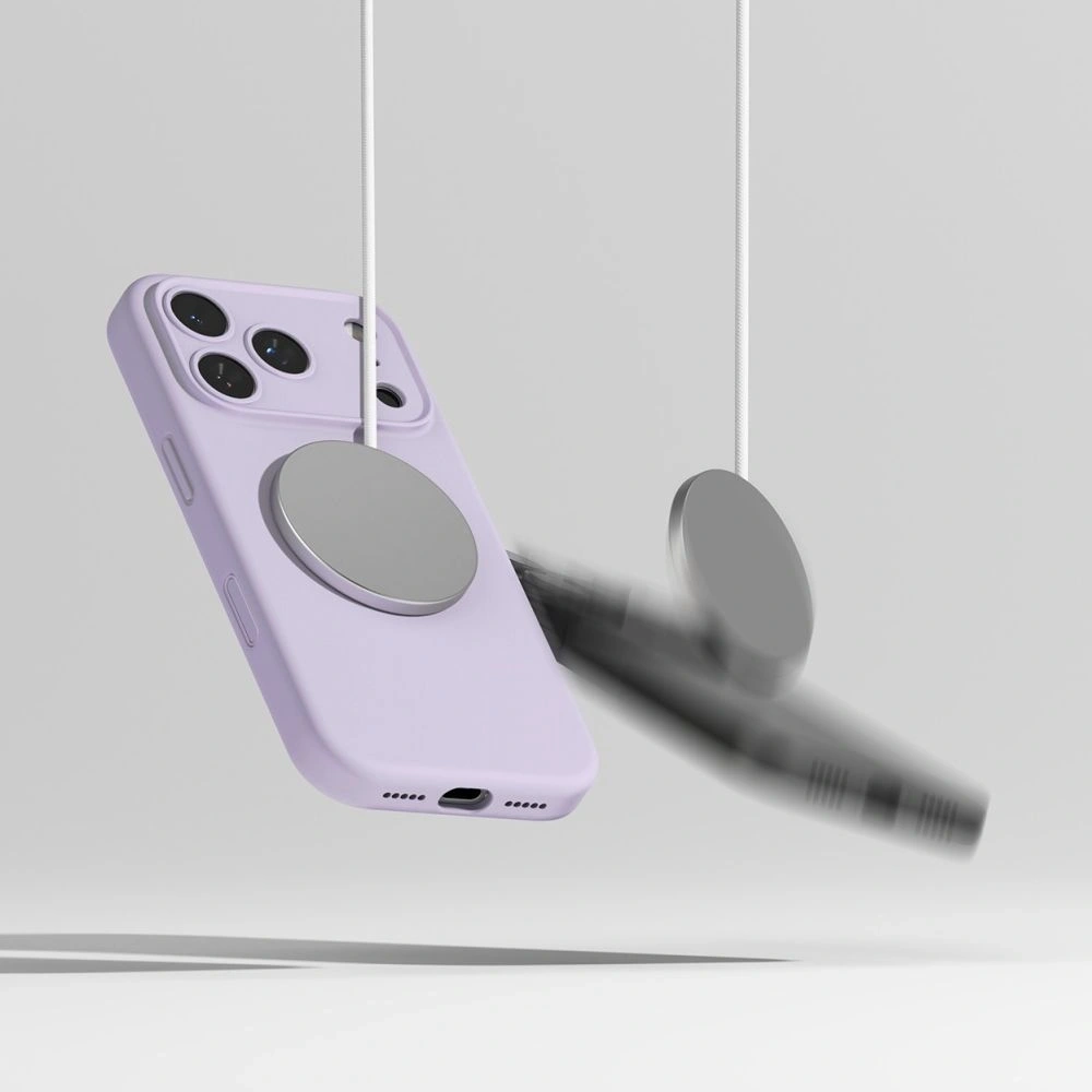 Etui Ringke Silicone Magnetic MagSafe do Apple iPhone 17 Pro Max Light Purple