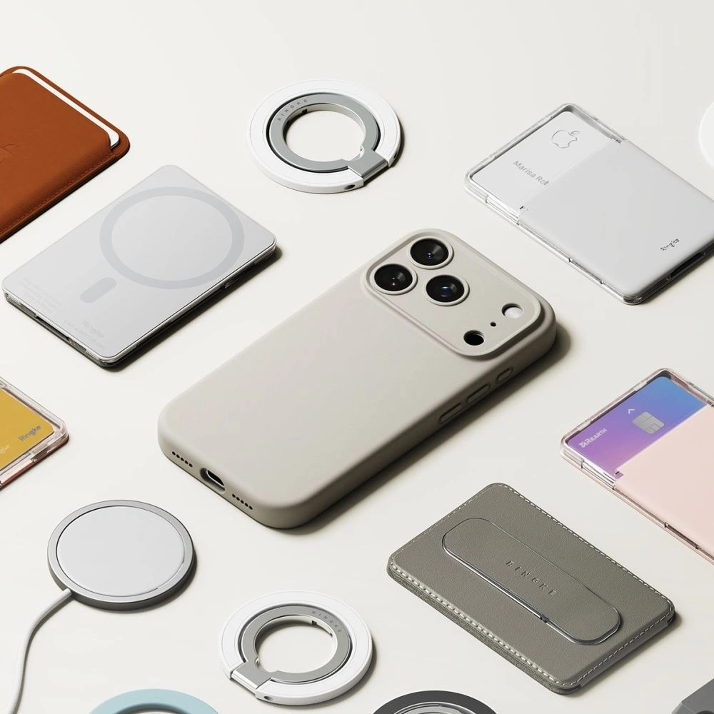 Etui Ringke Silicone Magnetic MagSafe do Apple iPhone 17 Pro Stone