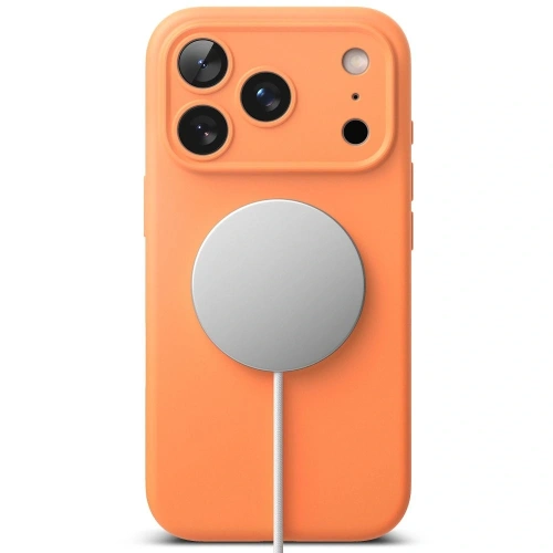 Etui Ringke Silicone Magnetic MagSafe do Apple iPhone 17 Pro Tangerine