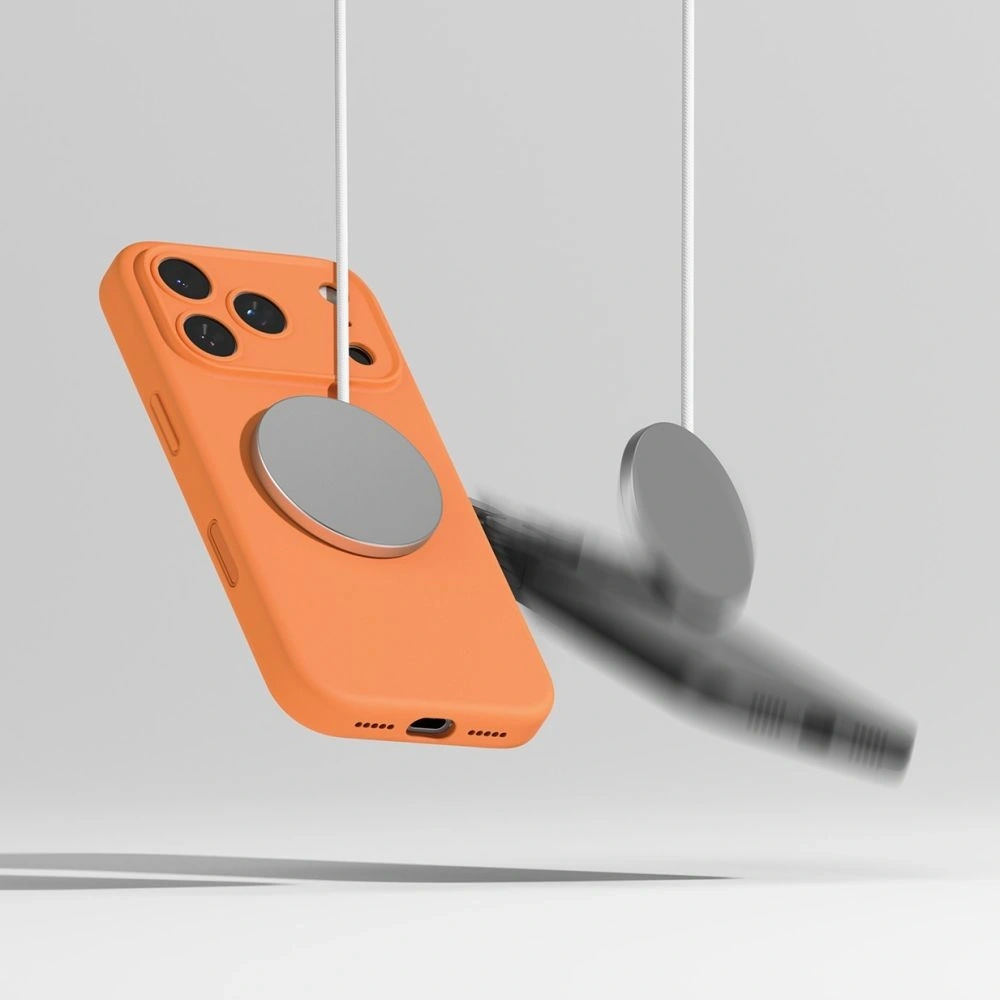 Etui Ringke Silicone Magnetic MagSafe do Apple iPhone 17 Pro Tangerine