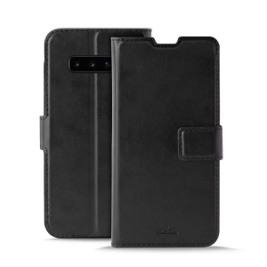 Kup Etui PURO Booklet Wallet Case Samsung Galaxy S10 z kieszeniami na karty + stand up (czarny) - PUR012BLK - {ean13} - Sklep Home Screen