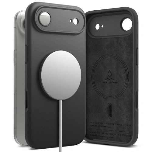 Etui Ringke Silicone Magnetic MagSafe do Apple iPhone 17 Air Black