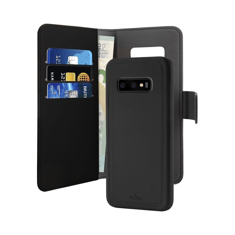 Etui PURO Wallet Detachable 2w1 Samsung Galaxy S10e (czarny)