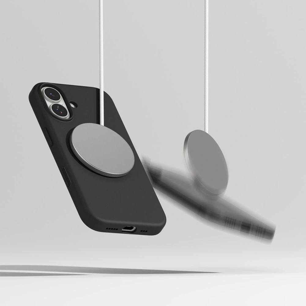 Etui Ringke Silicone Magnetic MagSafe do Apple iPhone 17 Black
