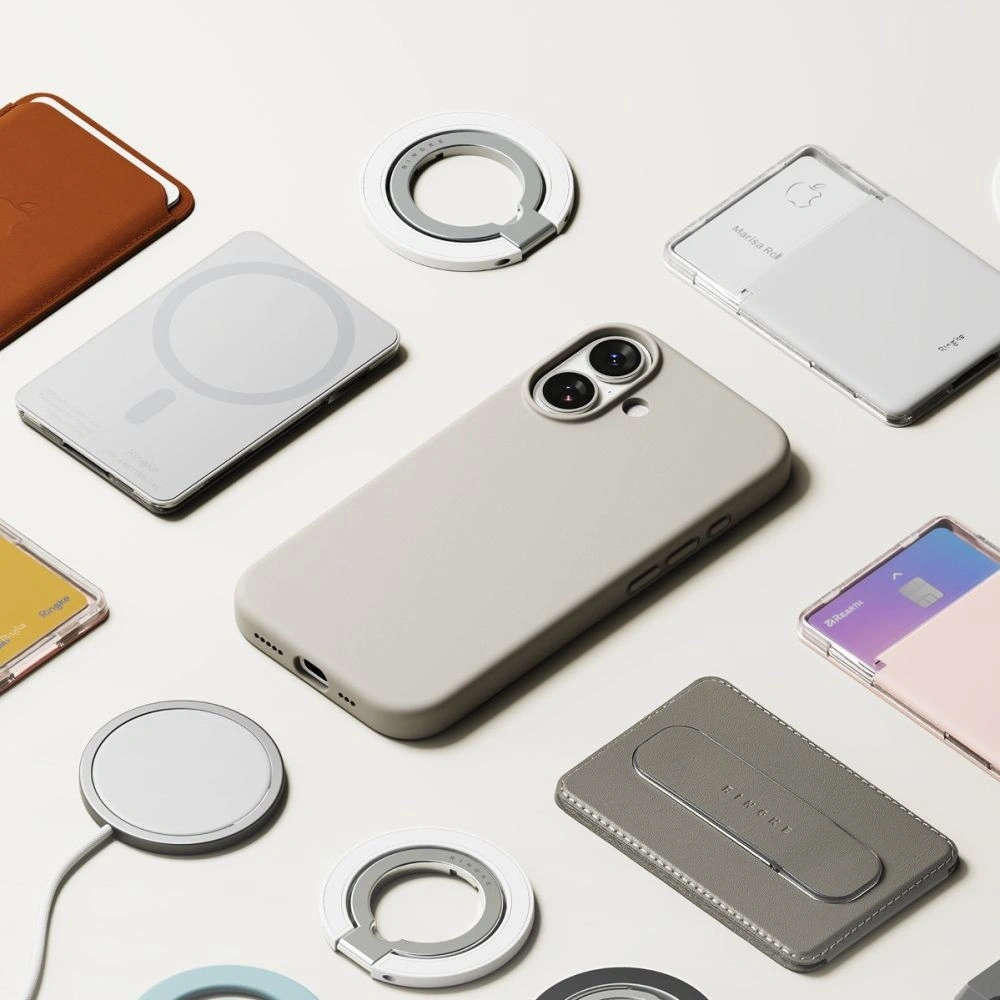 Etui Ringke Silicone Magnetic MagSafe do Apple iPhone 17 Stone