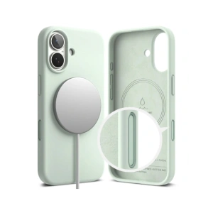 Etui Ringke Silicone Magnetic MagSafe do Apple iPhone 17 Soft Mint