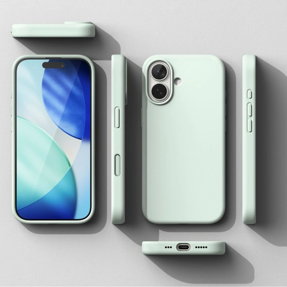 Etui Ringke Silicone Magnetic MagSafe do Apple iPhone 17 Soft Mint