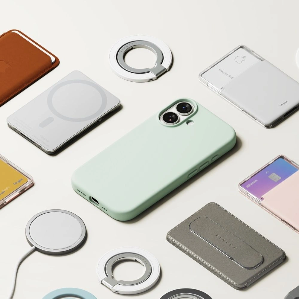 Etui Ringke Silicone Magnetic MagSafe do Apple iPhone 17 Soft Mint