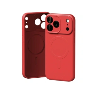 Etui Mercury Semi-Silicone MagSafe do Apple iPhone 17 Pro Max czerwony