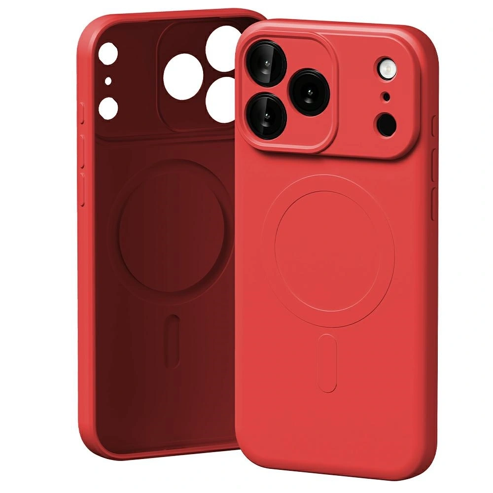 Etui Mercury Semi-Silicone MagSafe do Apple iPhone 17 Pro Max czerwony