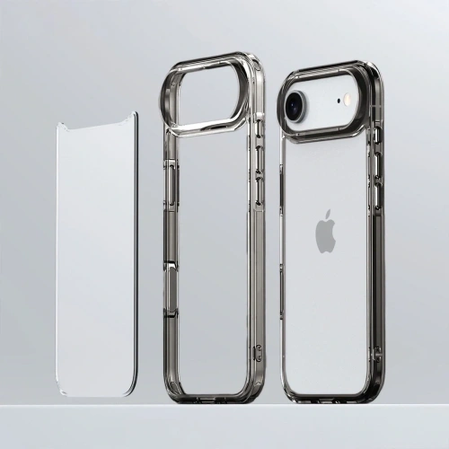 Etui Bizon Case Halo do Apple iPhone 17 Air przydymione-czarne