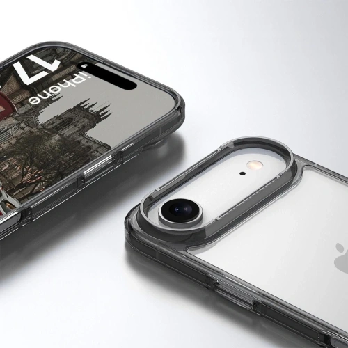Etui Bizon Case Halo do Apple iPhone 17 Air przydymione-czarne