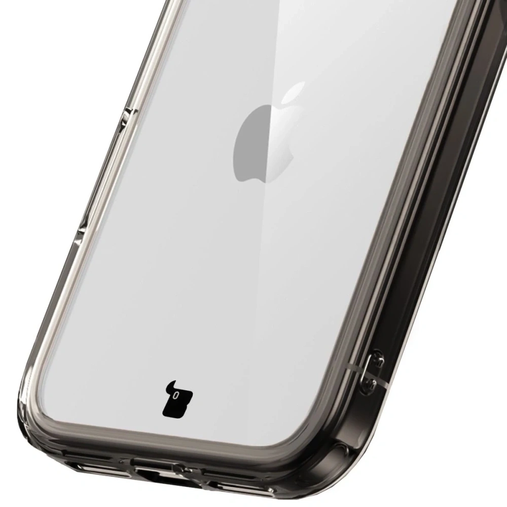 Etui Bizon Case Halo do Apple iPhone 17 Pro przydymione-czarne
