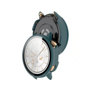 Etui ze szkłem do zegarka Bizon Case+Glass Watch do OnePlus Watch 3 43 mm zielone