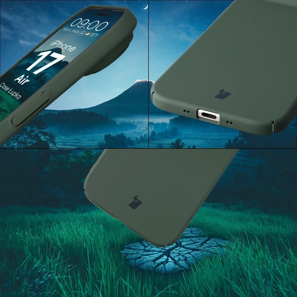 Etui Bizon Case Łupka do Apple iPhone Air zielone