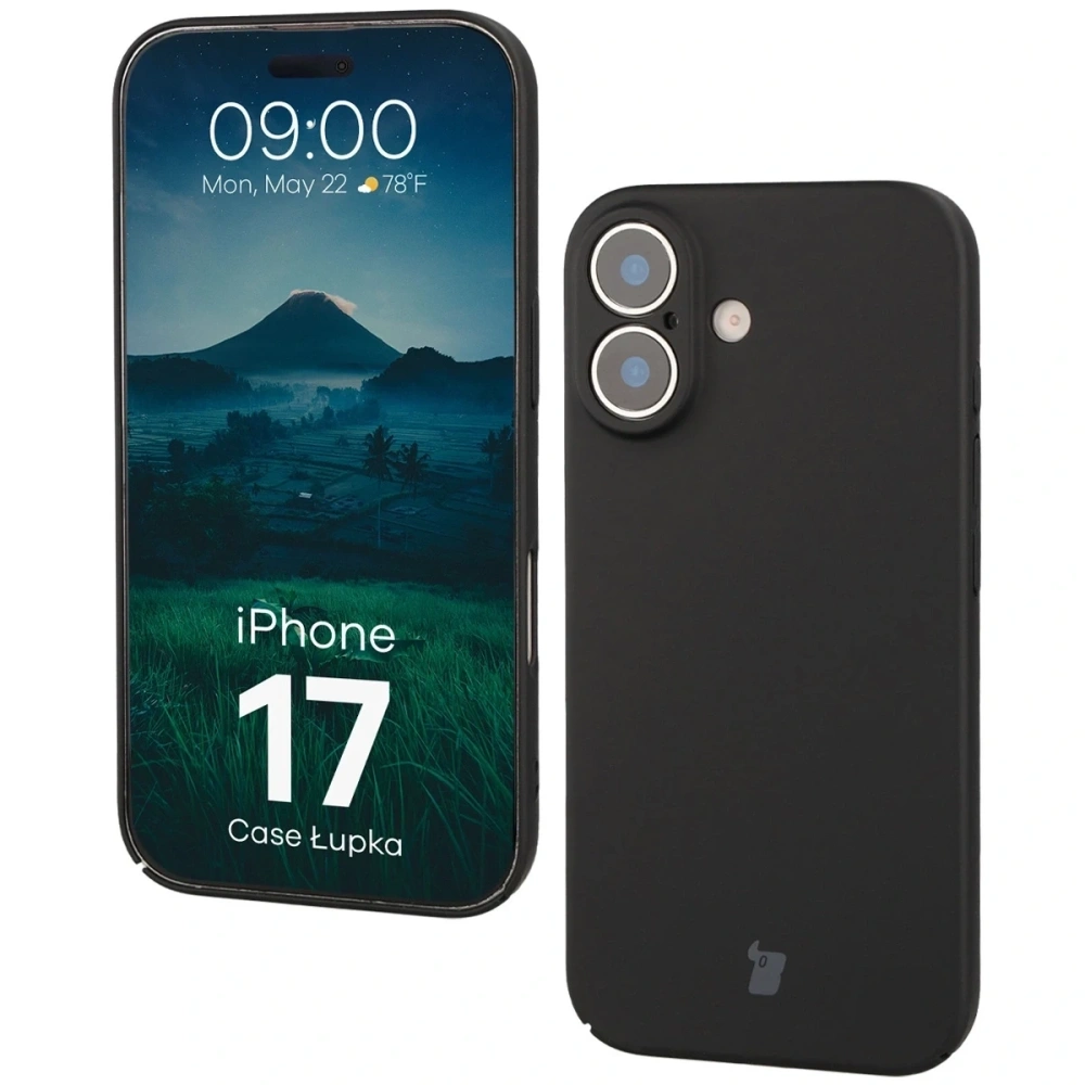 Etui Bizon Case Łupka do Apple iPhone 17 czarne