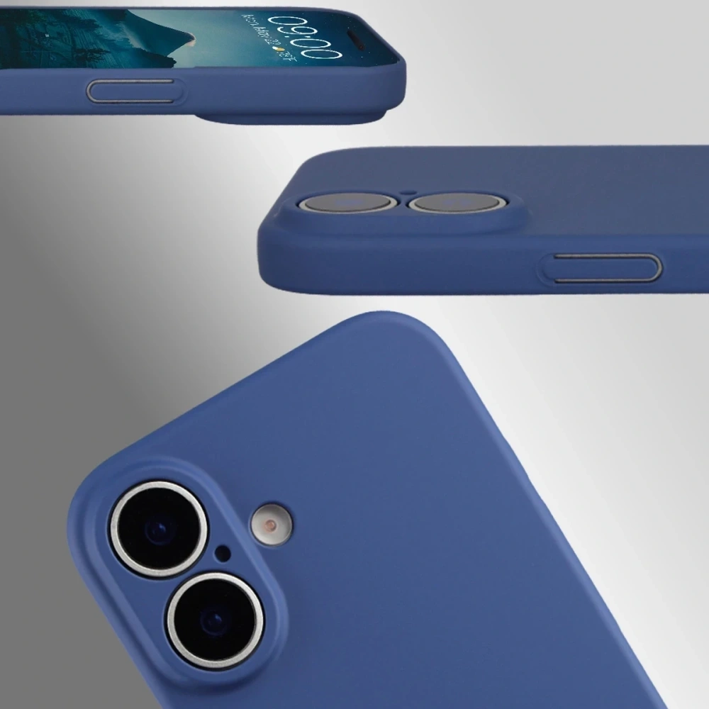 Etui Bizon Case Łupka do Apple iPhone 17 niebieskie