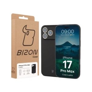 Etui Bizon Case Łupka do Apple iPhone 17 Pro Max czarne