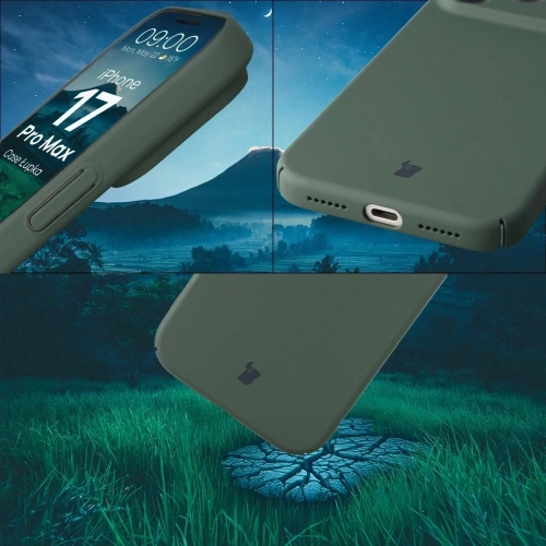 Etui Bizon Case Łupka do Apple iPhone 17 Pro Max zielone