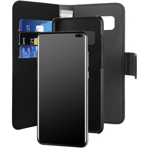 Kup Samsung PURO Geldbörse Abnehmbare 2-in-1 Hülle Galaxy S10+ Plus (schwarz) - PUR019BLK - {ean13} - Sklep Home Screen