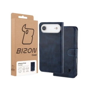 Etui z klapką Bizon Case Pocket do Apple iPhone 17 Air granatowe