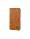 Etui z klapką Bizon Case Pocket do Motorola Moto G86 5G / G86 Power 5G brązowe