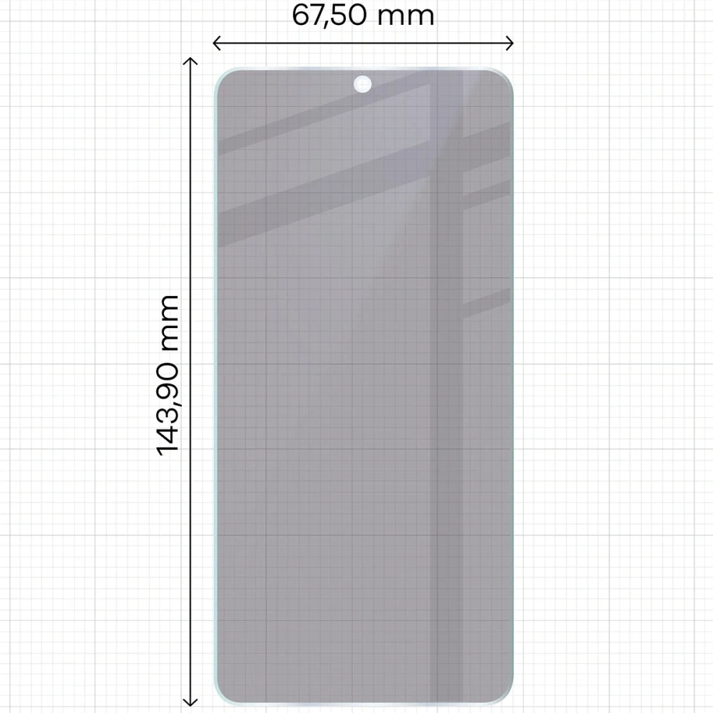 Prywatyzujące szkło hybrydowe Bizon Glass Mule Shadow do Samsung Galaxy S25 matowe
