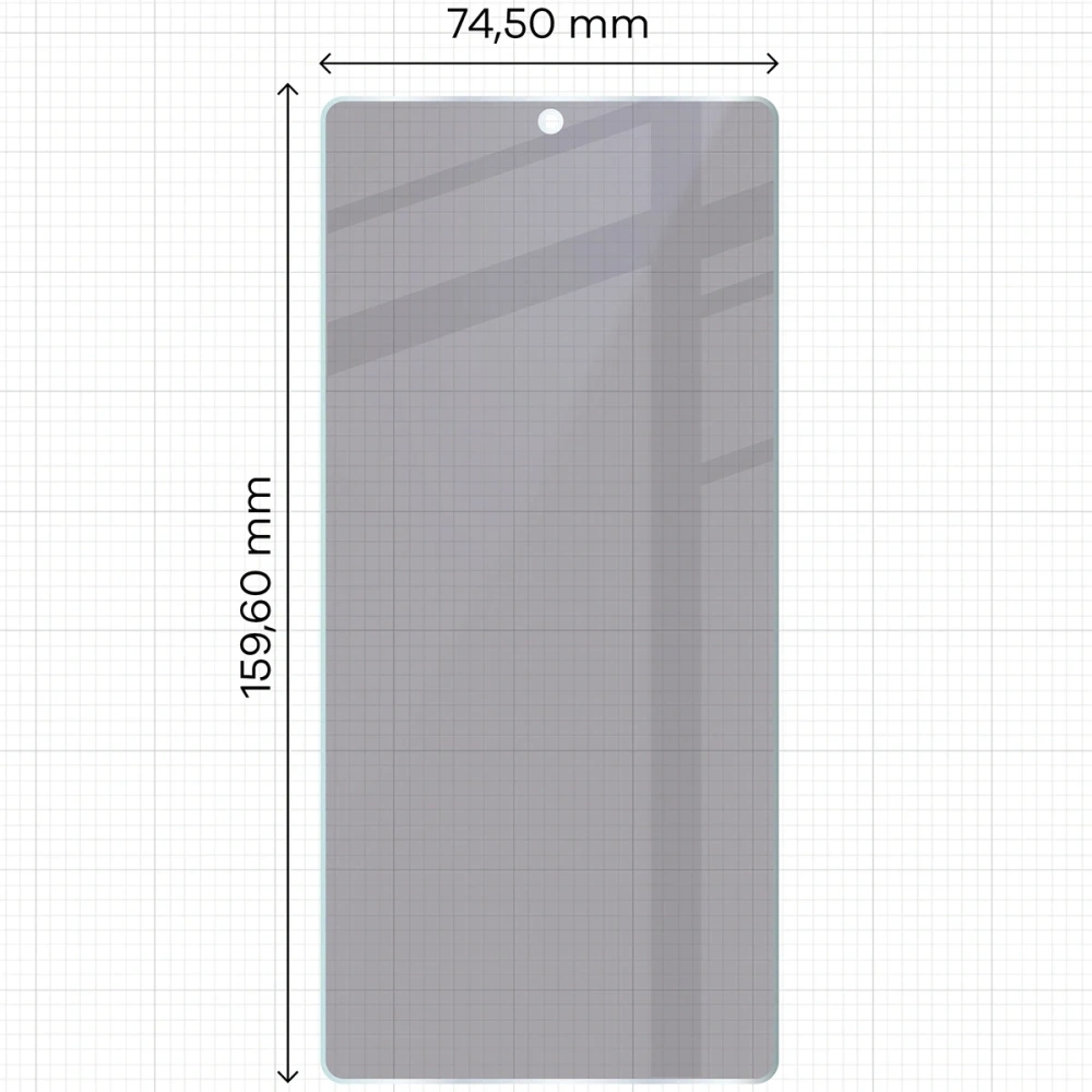 Prywatyzujące szkło hybrydowe Bizon Glass Mule Shadow do Samsung Galaxy S25 Ultra matowe